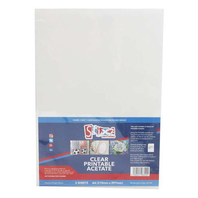 Clear Acetate Sheets