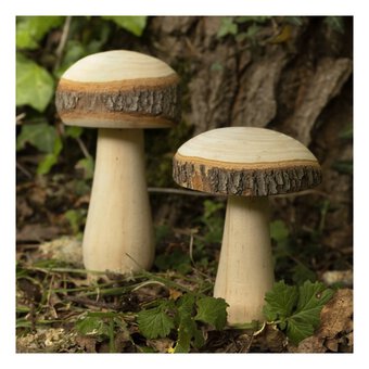 Wooden Mushroom 15cm