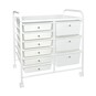 Matte White Rolling Organiser 9 Drawers image number 1