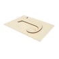 Wooden Letter J Plaque 10cm x 15cm image number 3