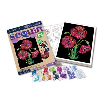 Kitfix Poppies Sequin Art Kit image number 4