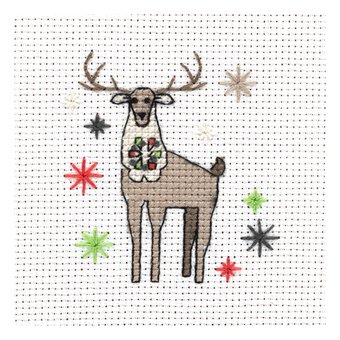 Reindeer Mini Cross Stitch Kit image number 2