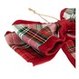 Red Fabric Tartan Bow 40cm image number 3