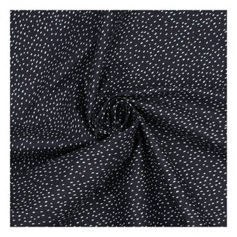 Navy Cotton Poplin Romy Fabric by the Metre