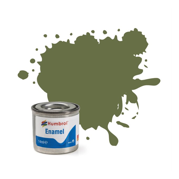 Humbrol Grass Green Enamel Matt Paint 14ml (80) image number 1