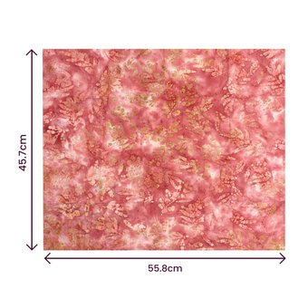 Pink Batik Single Cotton Fat Quarter image number 4