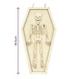 Hanging Wooden Skeleton Coffin Decoration 30cm image number 5