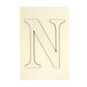 Wooden Letter N Plaque 10cm x 15cm image number 1