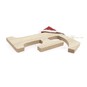 Hanging Wooden Christmas Letter F 9cm image number 4