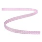 Baby Pink Grosgrain Running Stitch Ribbon 6mm x 5m image number 2