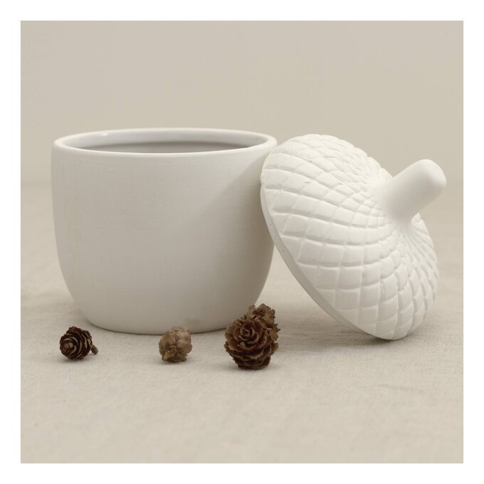 Ceramic Acorn Jar 10cm x 14cm image number 1