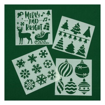 Christmas Stencils 4 Pack