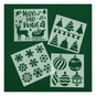 Christmas Stencils 4 Pack image number 1