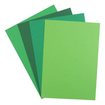Green Premium Card A4 40 Pack