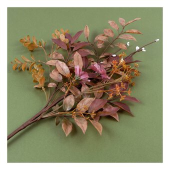 Autumn Mixed Leaves Pick 60cm