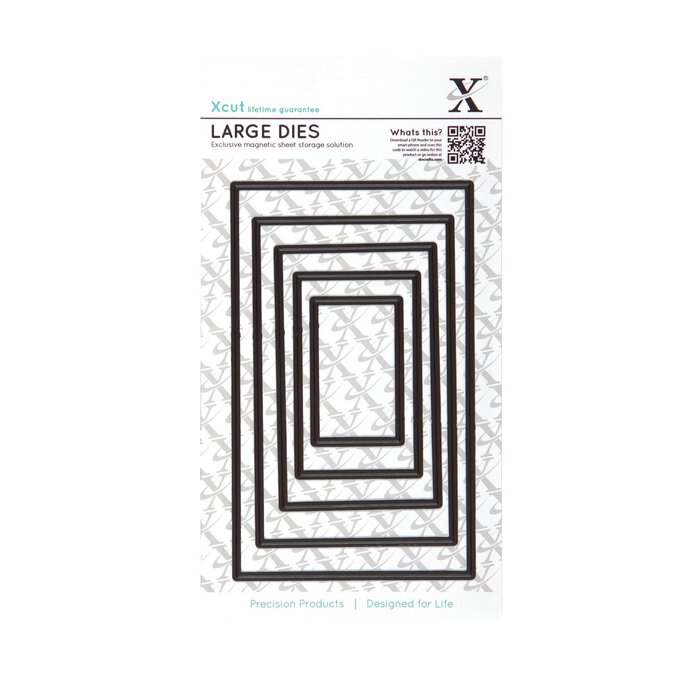 Xcut Large Nesting Rectangle Die Set 5 Pieces image number 1