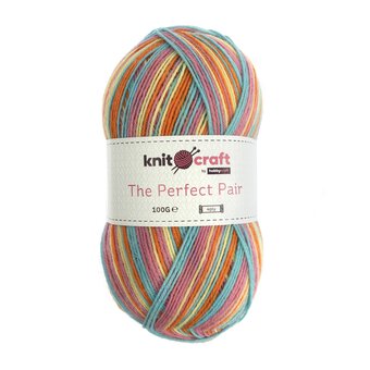 Knitcraft Pastel Stripe The Perfect Pair Yarn 100g