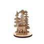 Mini Wooden Reindeer Scene Decoration image number 1