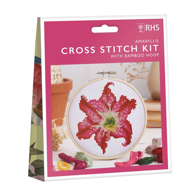 RHS Amaryllis Cross Stitch Kit 5 Inches image number 1