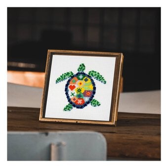 Trimits Sea Turtle Mini Cross Stitch Kit 13cm x 13cm image number 4