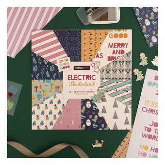 Electric Wonderland 12 x 12 Inches Paper Pad 24 Sheets