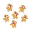 Gingerbread People Resin Decorations 6 Pack