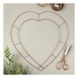 Copper Heart Wire Wreath Frame 46cm image number 2