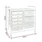 Matte White Rolling Organiser 9 Drawers image number 4