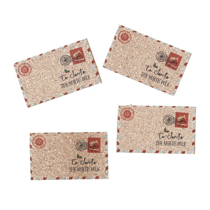 Santa Letter Cork Toppers 4 Pack image number 1