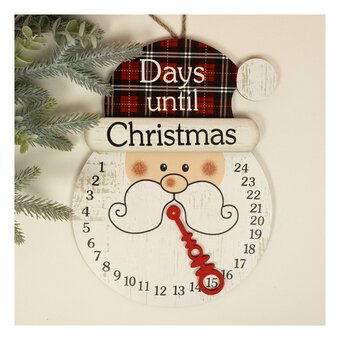 Wooden Santa Advent Countdown
