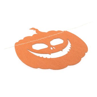 Orange Paper Pumpkin Garland 2m image number 3