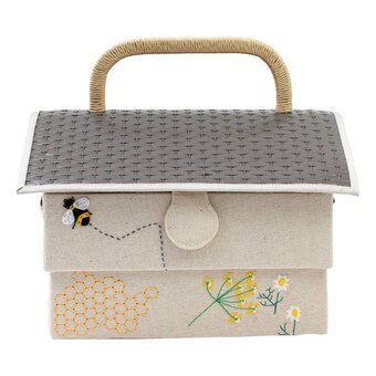 Hobbygift - Bee Hive Sewing Box with Draw - Premium Novelty Collection - 23.5 x