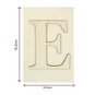 Wooden Letter E Plaque 10cm x 15cm image number 4