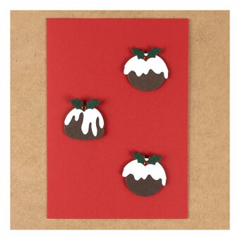 Christmas Pudding Embellishments 6 Pack