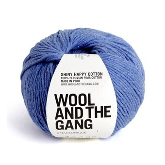 Wool and the Gang Cloudy Blue Shiny Happy Cotton 100g