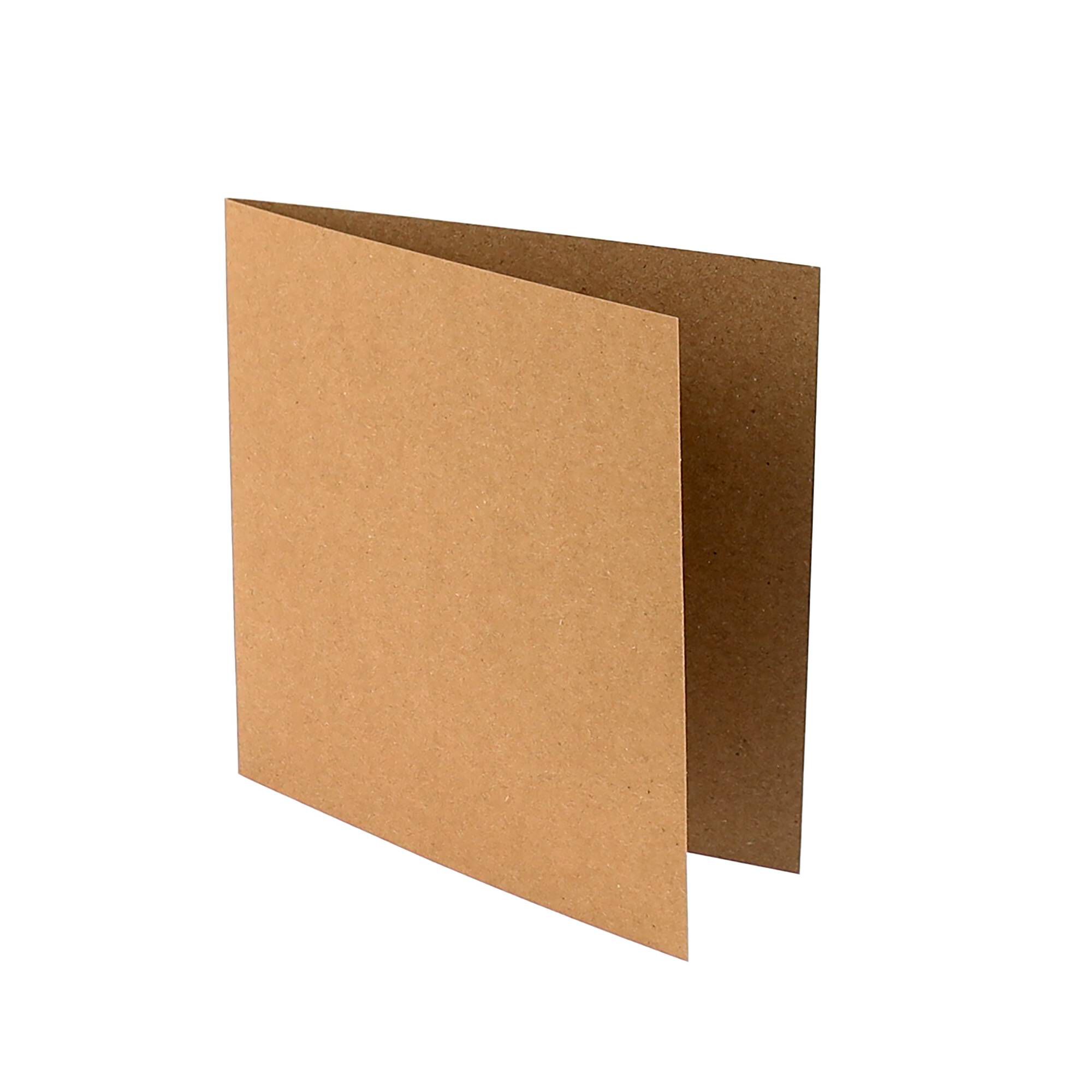 Kraft Cards and Envelopes 6 x 6 Inches 10 Pack | Hobbycraft