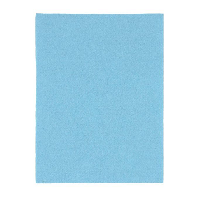 Baby Blue Self-Adhesive Felt Sheet 9 x 12 Inches image number 1