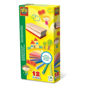 SES Creative Coloured Chalk with Wiper