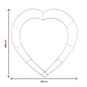 Copper Heart Wire Wreath Frame 46cm image number 4