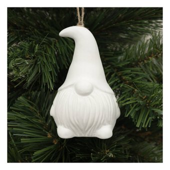 Hanging Ceramic Gnome Decoration 10cm image number 3