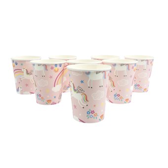 Unicorn Party Paper Cups 8 Pack image number 4