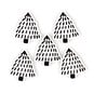 Scandi Tree Card Toppers 5 Pack  image number 1