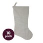 Linen Christmas Stocking 10 Pack Bundle image number 1