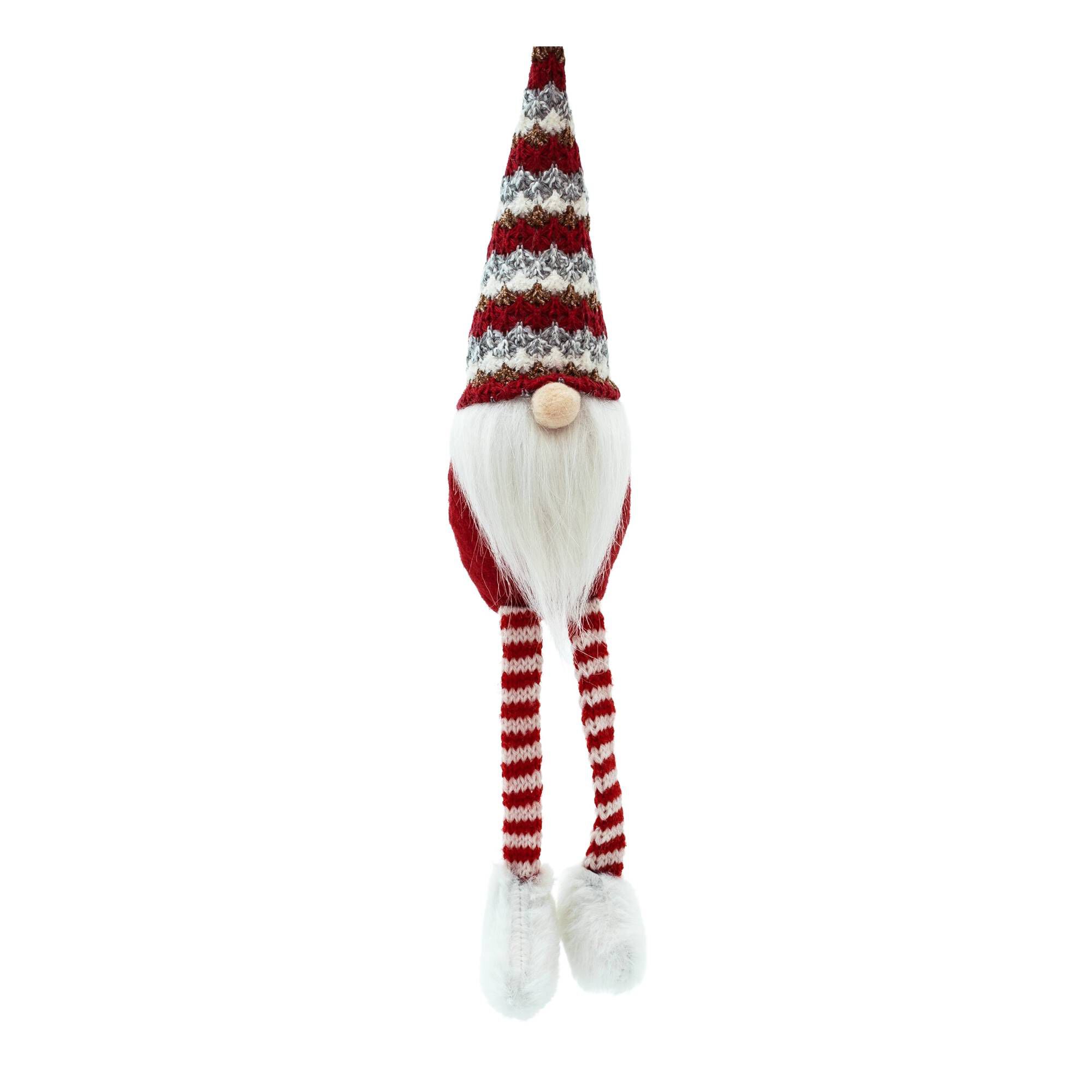 Red Christmas Gnome with Long Legs 33cm | Hobbycraft