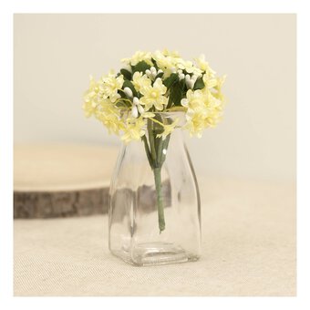 Soft Yellow Verbana Floral Pick 10cm image number 2