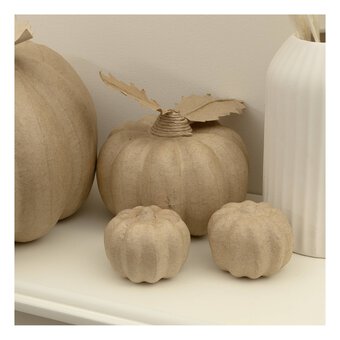 Mini Mache Pumpkins 4 Pack