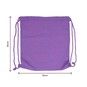 Lilac Cotton Drawstring Bag 36cm x 41cm image number 4