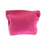 Hot Pink Cotton Zip Pouch 24cm x 17cm image number 1