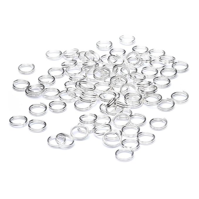 Stainless Steel Split Ring Set for Key Chains - 5 Large and 5 Small / Pack