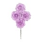 Pink Clara Flower Wired Floral Picks 4 Pieces  image number 1